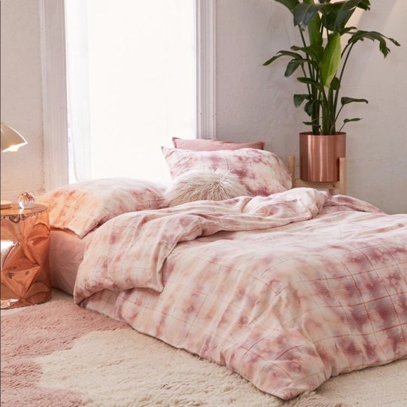 Urban Outfitters Bedding Uo Overdyed Flannel Duvet Cover